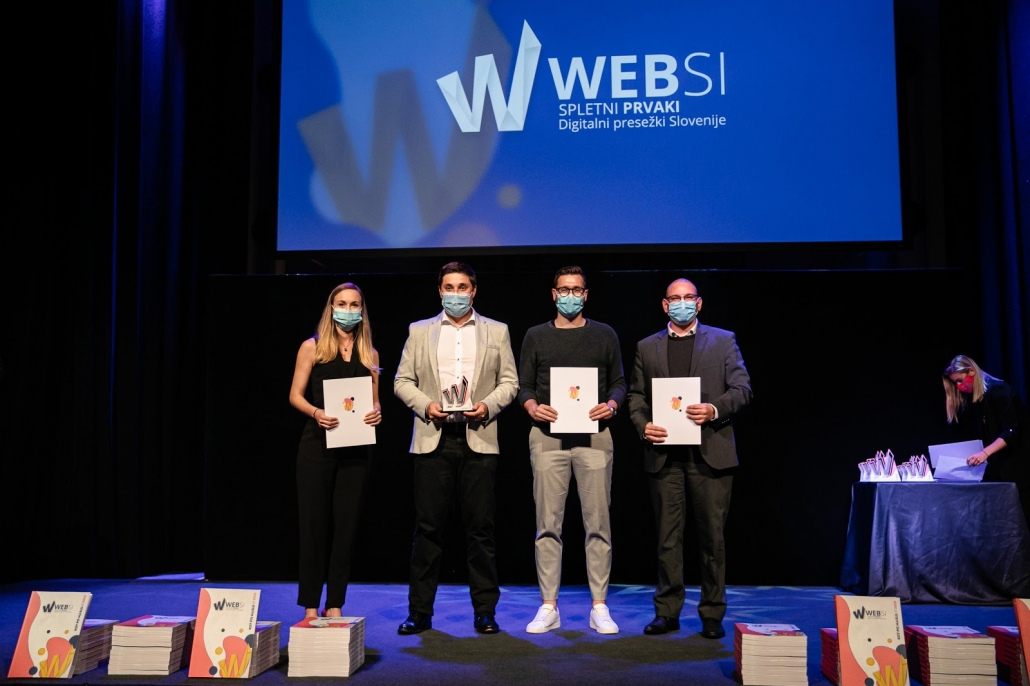 Dobili smo 4 nagrade Websi za naj projekt leta 2020.